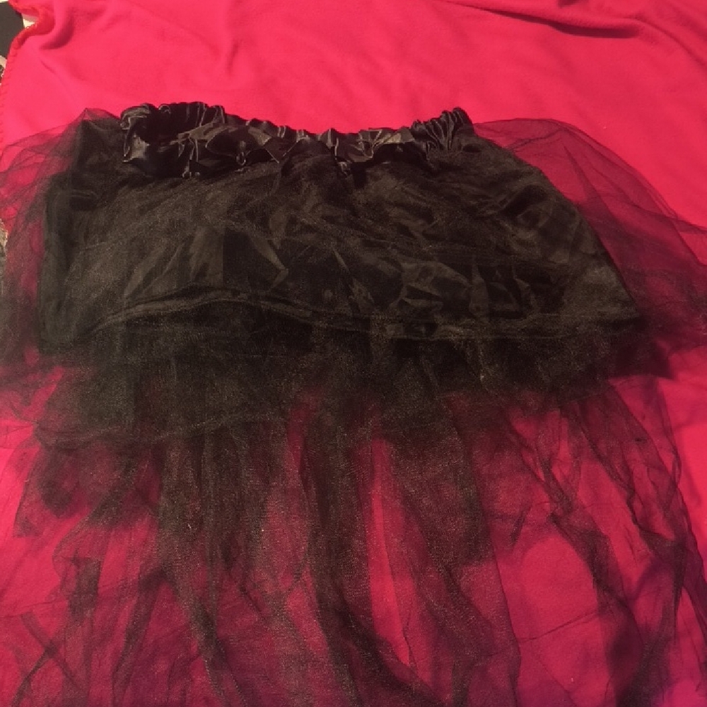 Elegant Black Tulle Skirt